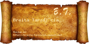 Breita Tarzícia névjegykártya
